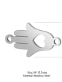 thumb Stainless steel Heart Hand Charm Height : 10 mm , Width: 15.5 mm 1