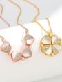 thumb 925 Sterling Silver Shell Clover Dainty Necklace 1