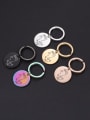 thumb Stainless steel Laser Round DIY Charm 1