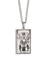 thumb The Devil's Tarot hip hop stainless steel titanium steel necklace 3