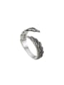 thumb 925 Sterling Silver Wing Vintage Band Ring 3