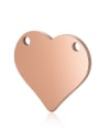 thumb Stainless steel Heart Charm Height : 15mm , Width: 16 mm 3