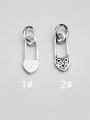 thumb 925 Sterling Silver Heart Charm Height : 14 mm , Width: 6 mm 0
