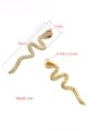 thumb Brass Cubic Zirconia Micro Inlay Snake Pendant 2