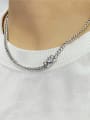 thumb 925 Sterling Silver Cubic Zirconia Geometric Vintage Necklace 1