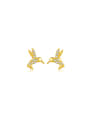 thumb 925 Sterling Silver Cubic Zirconia Rabbit Dainty Stud Earring 0