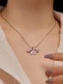 thumb 925 Sterling Silver Cubic Zirconia Butterfly Dainty Necklace 2