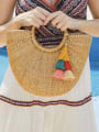 thumb Alloy Cotton Rope Tassel Tassel Hand-Woven Bohemia Bag Pendant 1