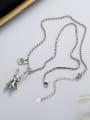 thumb 925 Sterling Silver Rabbit Hip Hop Necklace 2