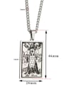 thumb The Tower's Tarot hip hop stainless steel titanium steel necklace 1