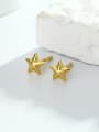 thumb 925 Sterling Silver Pentagram Minimalist Stud Earring 2