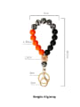 thumb Silicone Beads + Skull / leopard Beech Bracelet /Key Chain 4
