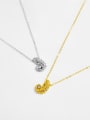 thumb 925 Sterling Silver Cubic Zirconia Irregular Minimalist Necklace 3