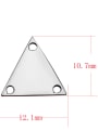 thumb Stainless steel Triangle Charm Height : 12.1 mm , Width: 10.7 mm 1