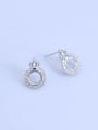 thumb 925 Sterling Silver Round Earring Setting Stone size: 6*6mm 0