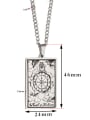thumb Wheels Of Fortune's Tarot hip hop stainless steel titanium steel necklace 1