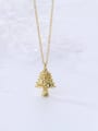 thumb 925 Sterling Silver Cubic Zirconia Christmas Tree Minimalist Necklace 1