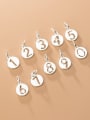 thumb 925 Sterling Silver Number Round Charm Diameter : 1.3 mm 2