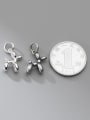 thumb S925 Silver Distressed Frosted Vintage Balloon Puppy Pendant 2