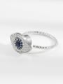 thumb 925 Sterling Silver Cubic Zirconia Evil Eye Minimalist Rotate Band Ring 3