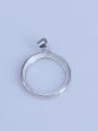thumb 925 Sterling Silver Round Pendant Setting Stone size: 18*18mm 0