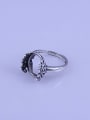 thumb 925 Sterling Silver Geometric Ring Setting Stone size: 11*14mm 1