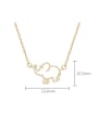 thumb 925 Sterling Silver  Minimalist Hollow Elephant  Pendant Necklace 2