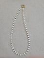 thumb Titanium Steel Freshwater Pearl glass bead Minimalist Beaded Necklace 0