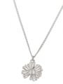 thumb 925 Sterling Silver Flower Minimalist Necklace 4