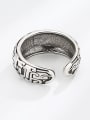 thumb 925 Sterling Silver Irregular Vintage Band Ring 3