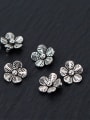 thumb 925 Sterling Silver Flower Charm Height : 9 mm , Width: 9 mm 1