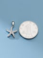 thumb S925 Silver Electroplated Micro-set Zircon Starfish Pendant 2
