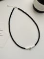thumb 925 Sterling Silver Agate Geometric Vintage Necklace 0