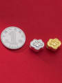 thumb 999 pure silver 3D hard silver electroplating 18K horizontal perforated Ruyi beads 2