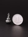 thumb 999  Silver Distressed 3D Silver Printed Gourd Pendant 2