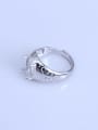 thumb 925 Sterling Silver 18K White Gold Plated Geometric Ring Setting Stone size: 9.5*11.5mm 1