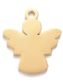 thumb Stainless steel Angel Charm Height : 17 mm , Width: 20 mm 1