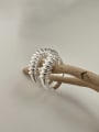 thumb 925 Sterling Silver Vintage Hollow Spiral   Band Ring 0