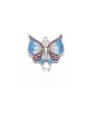 thumb Brass Fancy Colored Diamond Butterfly Drop Oil Micro Setting Accessories 2