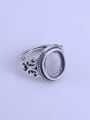 thumb 925 Sterling Silver Oval Ring Setting Stone size: 10*13mm 2
