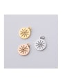 thumb Stainless Steel Round Hollow Sun Polished Small Pendant 1