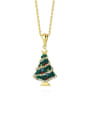 thumb 925 Sterling Silver Cubic Zirconia Christmas Tree Minimalist Necklace 3