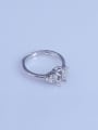 thumb 925 Sterling Silver 18K White Gold Plated Round Ring Setting Stone size: 5*7mm 2