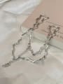 thumb 925 Sterling Silver Geometric Trend Link Necklace 2
