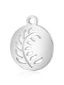 thumb Stainless steel Tree Charm Height : 11.8*14.2mm 0