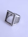 thumb 925 Sterling Silver Geometric Ring Setting Stone size: 12*16mm 1