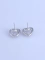 thumb 925 Sterling Silver 18K White Gold Plated Oval Earring Setting Stone size: 4*6mm 2