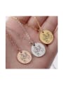 thumb Stainless Steel Round Minimalist Couple Necklace 3