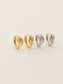 thumb 925 Sterling Silver Cubic Zirconia Snake Trend Huggie Earring 0