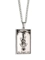 thumb The Hanged Man's Tarot hip hop stainless steel titanium steel necklace 3